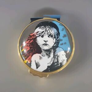 Pill Trinket Box Enamel Hinged Box LES MISERABLES - ANDREW LLOYD WEBBER